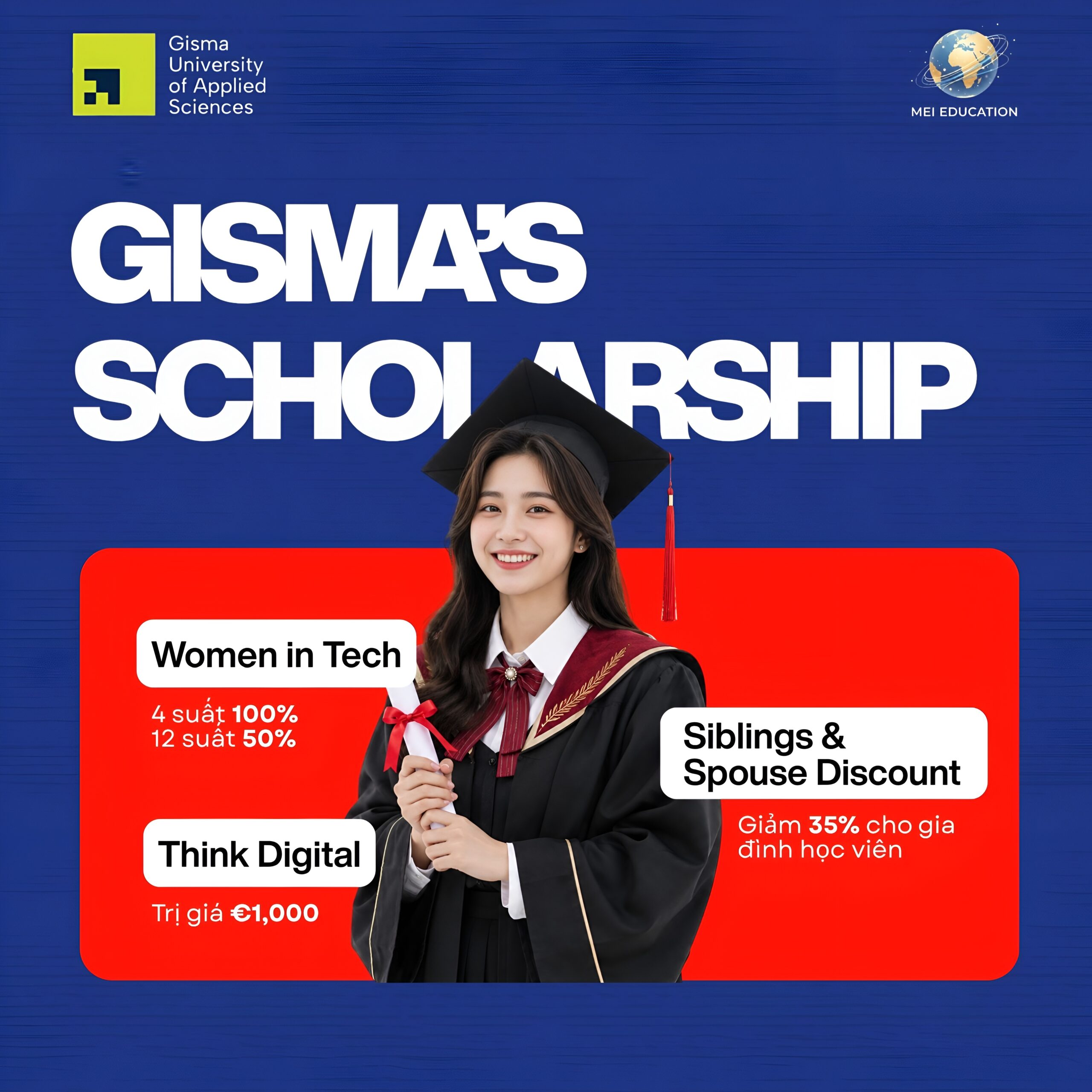 Học bổng Gisma, Học bổng du học Đức