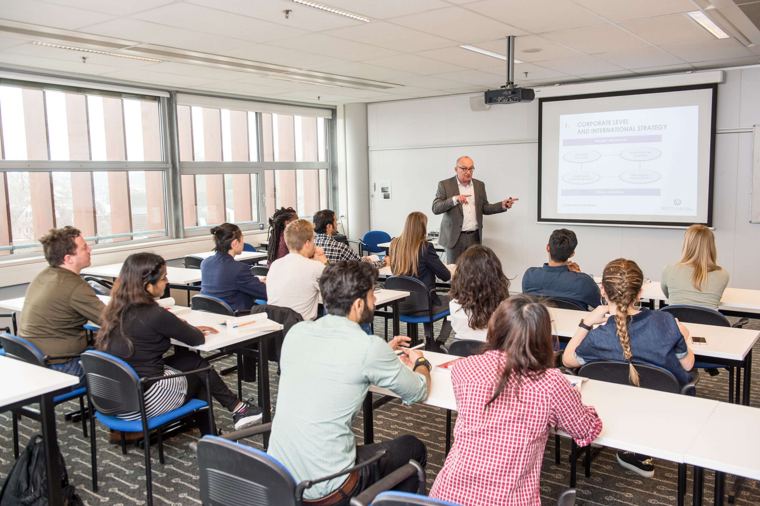 Wittenborg classroom, Wittenborg students