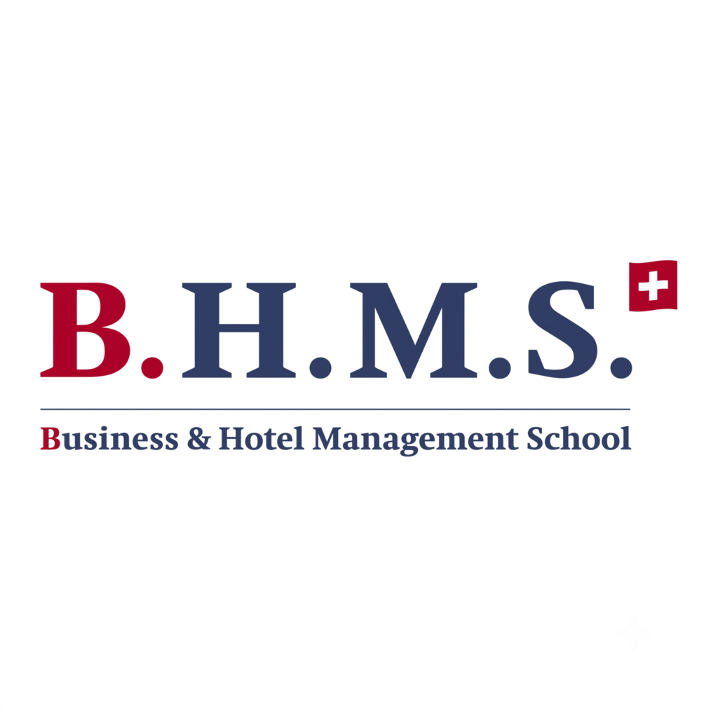 Logo chính thức trường B.H.M.S. (Business & Hotel Management School) Thụy Sĩ