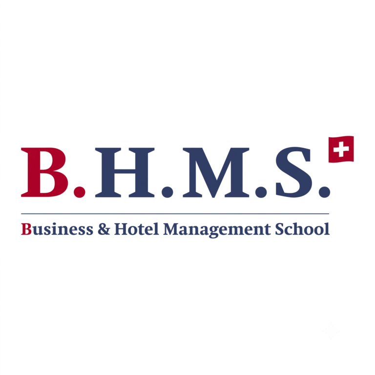 Logo chính thức trường B.H.M.S. (Business & Hotel Management School) Thụy Sĩ