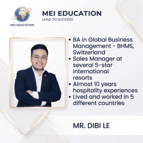 Hình ảnh chân dung giới thiệu Mr. Dibi Le, thành viên đội ngũ chuyên gia quốc tế tại MEI Education.