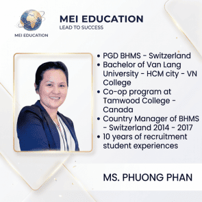 Hình ảnh chân dung giới thiệu Ms. Phuong Phan, thành viên đội ngũ chuyên gia tư vấn tại MEI Education.